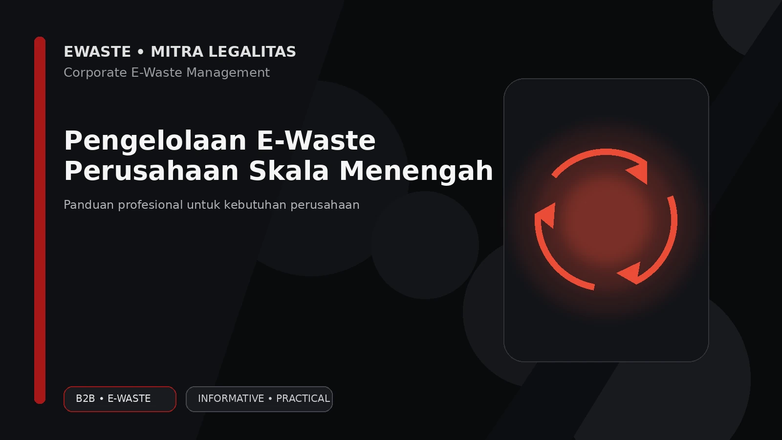 Pengelolaan E-Waste Perusahaan Skala Menengah: Panduan Praktis