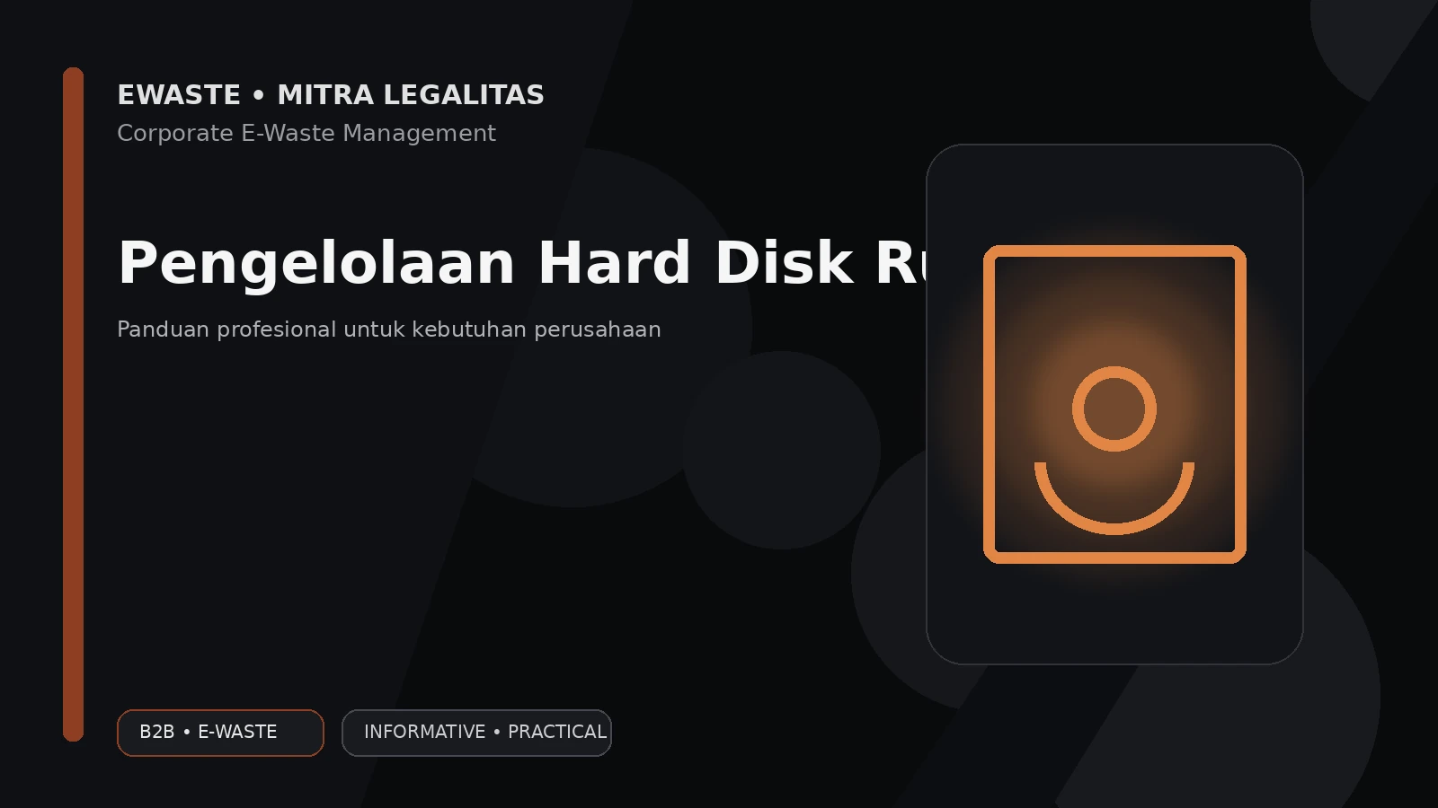 Pengelolaan Hard Disk Rusak yang Masih Menyimpan Data